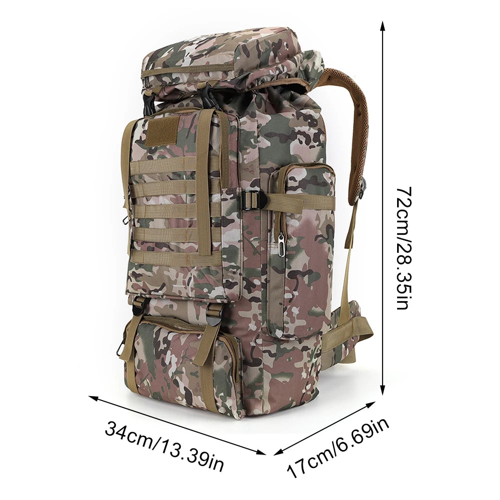 80L Backpack for Outdoor Adventures – Ultra-Durable, All-Terrain Comfort